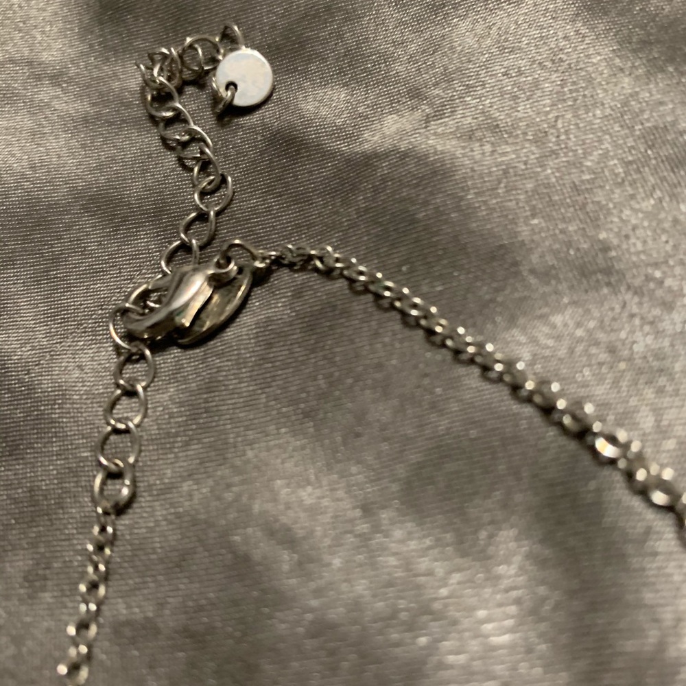 Lia Sophia silver tone necklace, 36 inches long - Picture 3 of 4